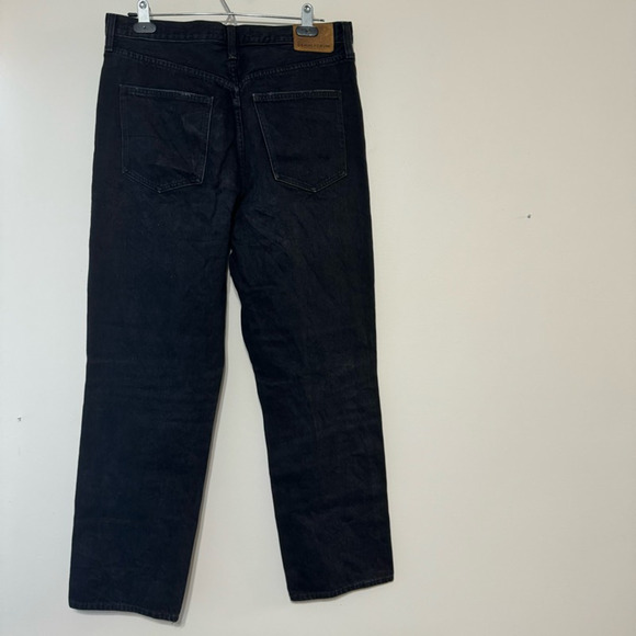 Denim Forum The Bonet High Rise Loose Jeans Women's 30 Black Button Fly - Picture 5 of 11